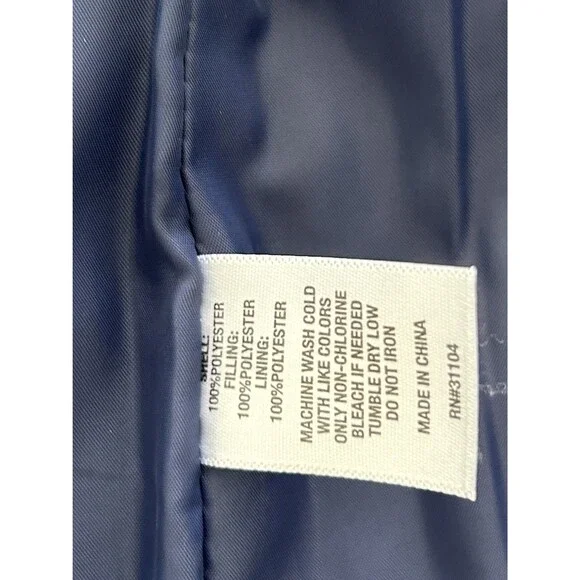 Crown & Ivy Girls Vest Medium 8-10 Puffer Tartan Plaid Navy Green Preppy Classic - Picture 10 of 10